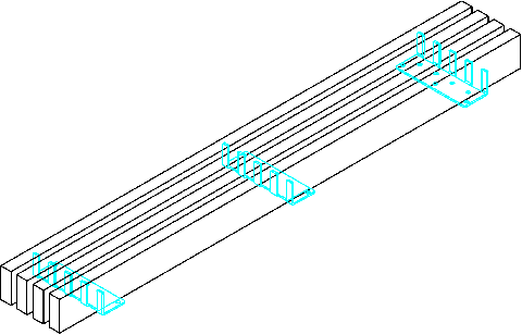 木製床ガラリ製作補助金物図面